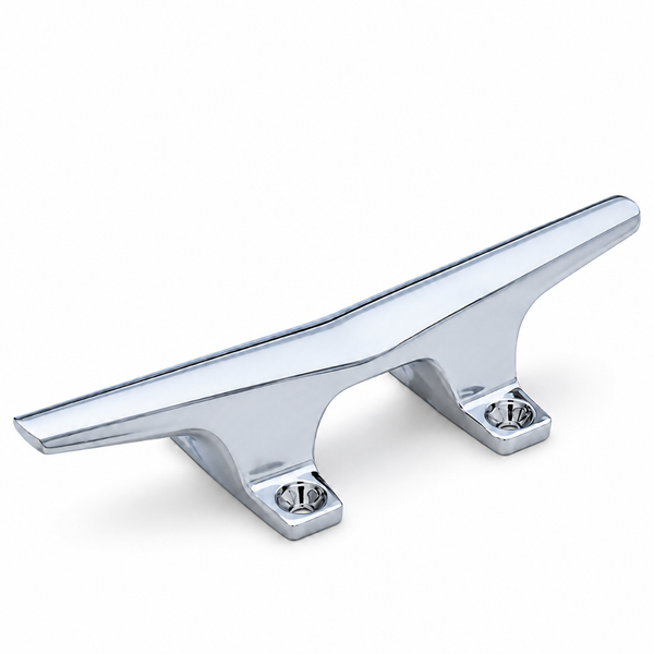 Attwood 6245-6 Hollow Base Cleat 6" Chrome-Plated, Pair - Product View