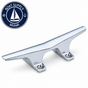 Attwood 6245-6 Hollow Base Cleat 6" Chrome-Plated, Pair