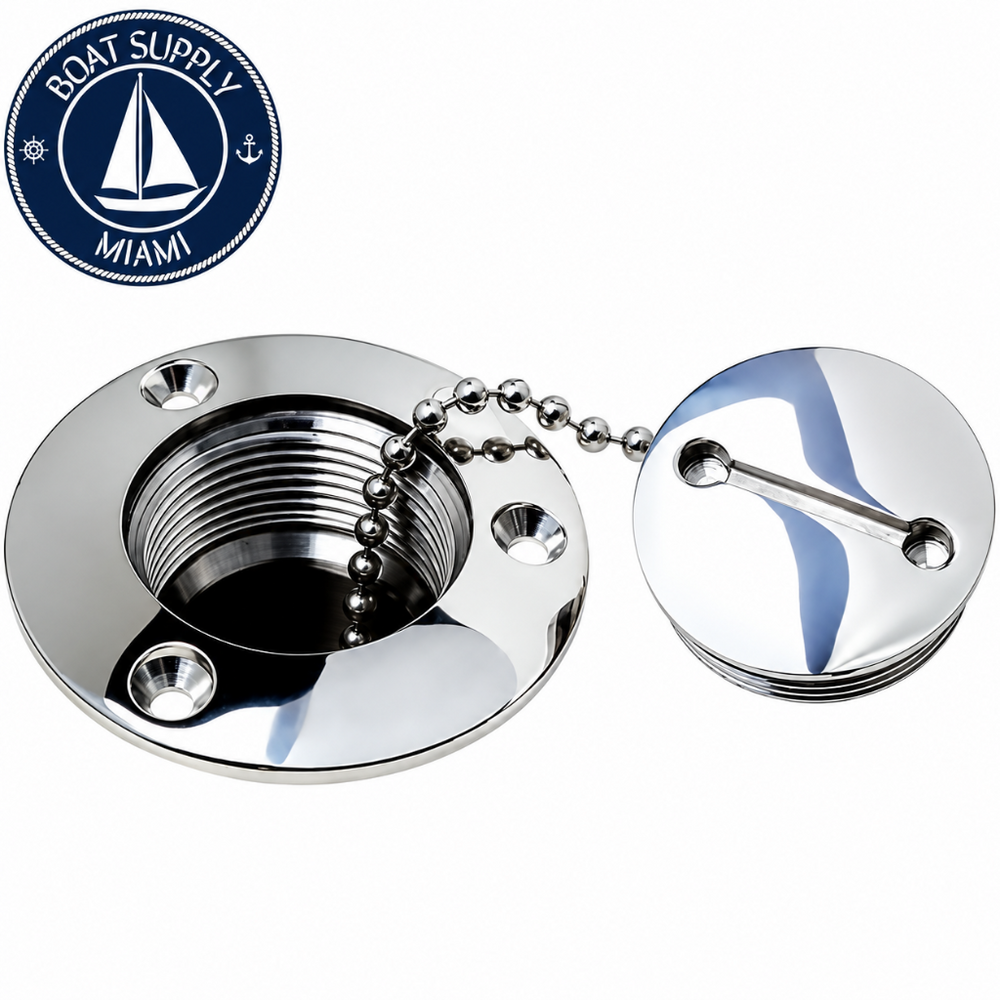 Attwood 66061-3 2" Stainless Steel 316 Deck Fill Replacement Cap