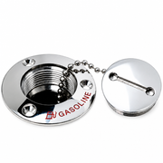 Attwood 66074-3 1-1/2" 316 Stainless Steel Deck Fill Replacement Cap - Product View