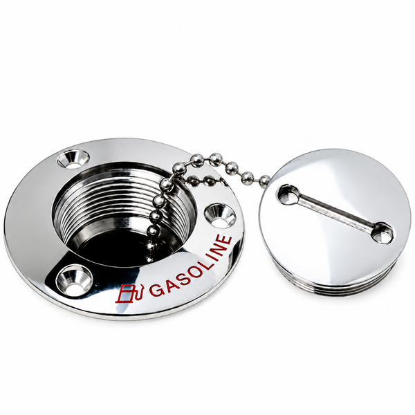 Attwood 66074-3 1-1/2" 316 Stainless Steel Deck Fill Replacement Cap - Product View
