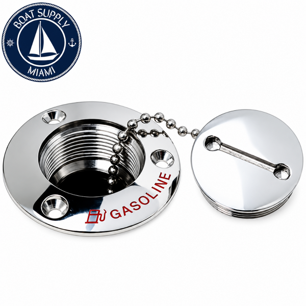 Attwood 66074-3 1-1/2" 316 Stainless Steel Deck Fill Replacement Cap