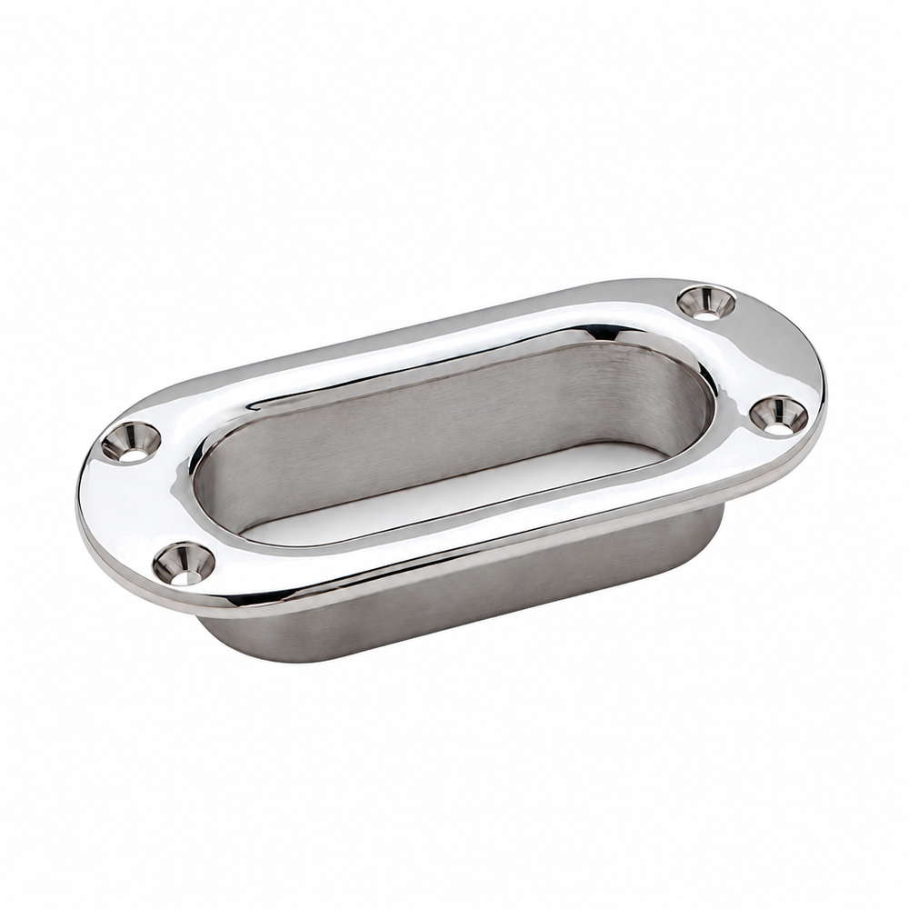Attwood 66223-3 Oval Hawse Pipe 4" x 1-1/16" Stainless Steel 316 - Product View