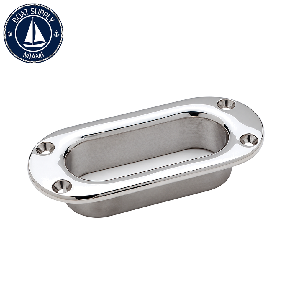 Attwood 66223-3 Oval Hawse Pipe 4" x 1-1/16" Stainless Steel 316