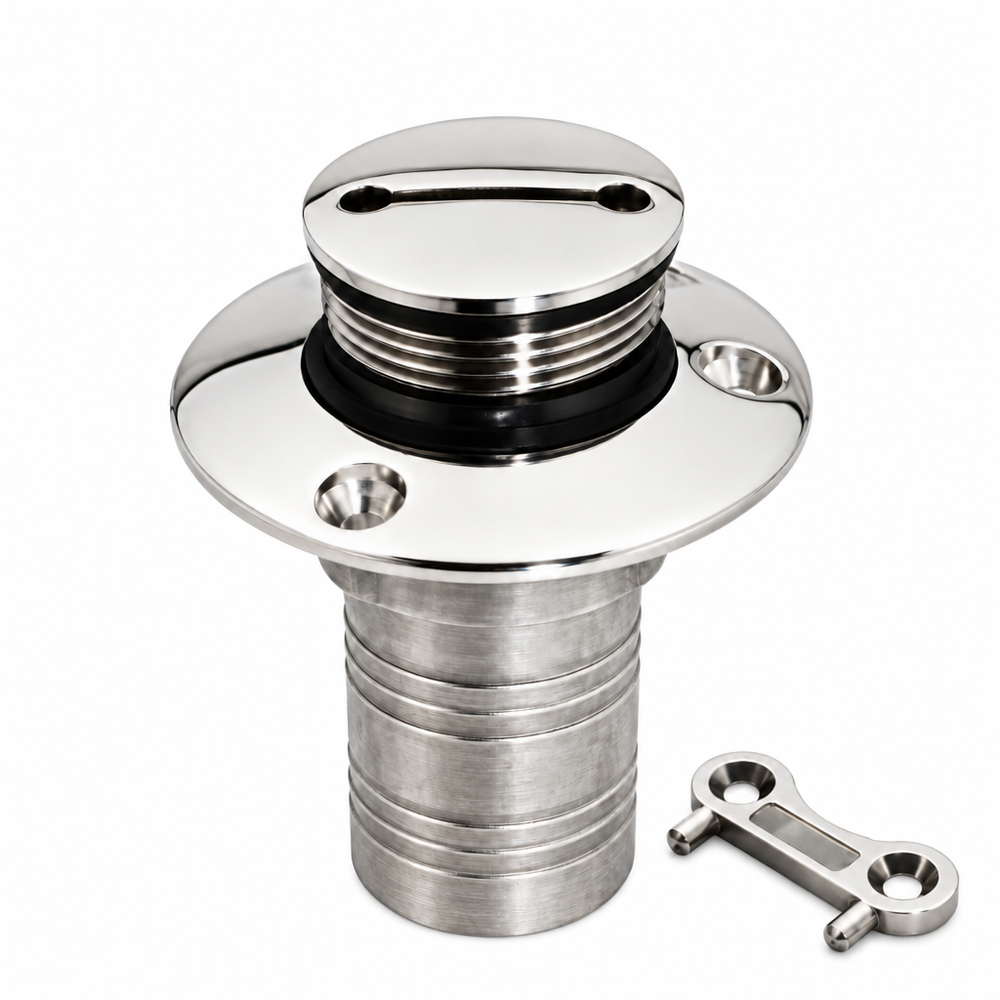 Attwood 66406-5 316 Stainless Steel Marine Deck Fill for Gasoline - Product View