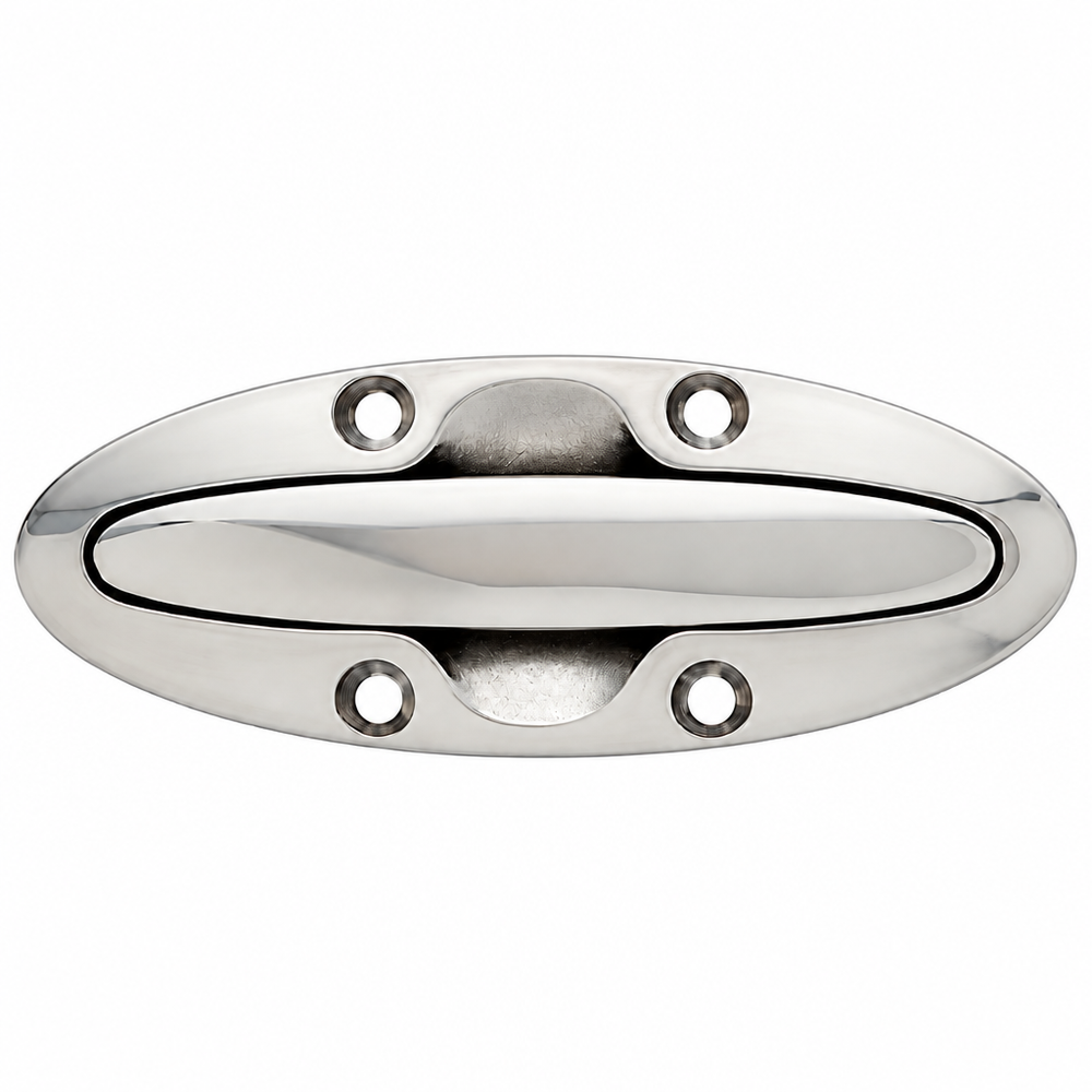 Attwood 66510-7 4-1/2" Retractable Flush Cleat 316 Stainless Steel, 4-Hole Mount - Product View