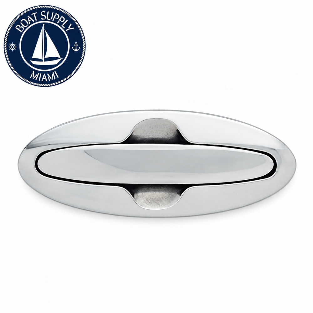 Attwood 66516-7 Flush Retractable Cleat 6" 316 Stainless Steel, Stud Mount