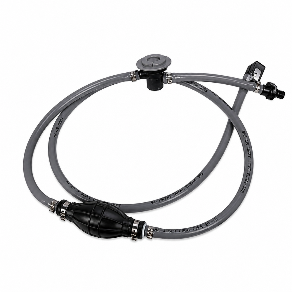 Attwood 93806UUSD7 Fuel Line Kit with Fuel Demand Valve 3/8" x 6' Universal - Product View