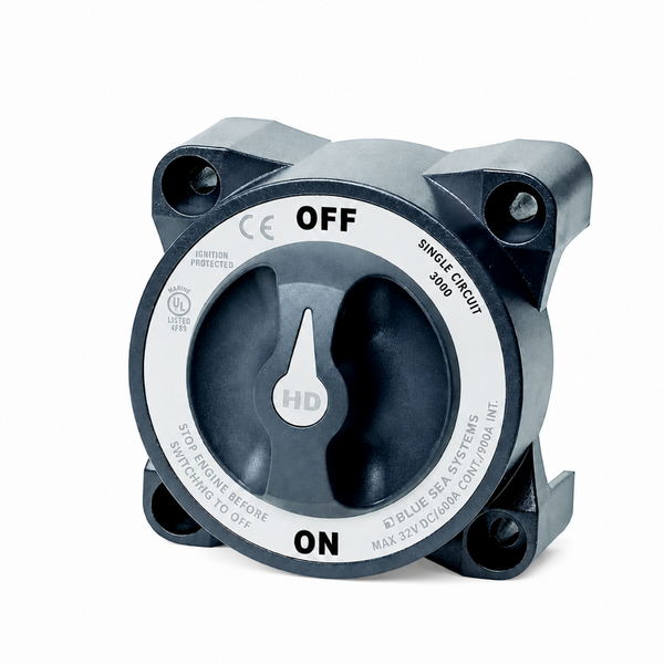 Blue Sea 3000 HD Series Battery Switch On-Off - Product View