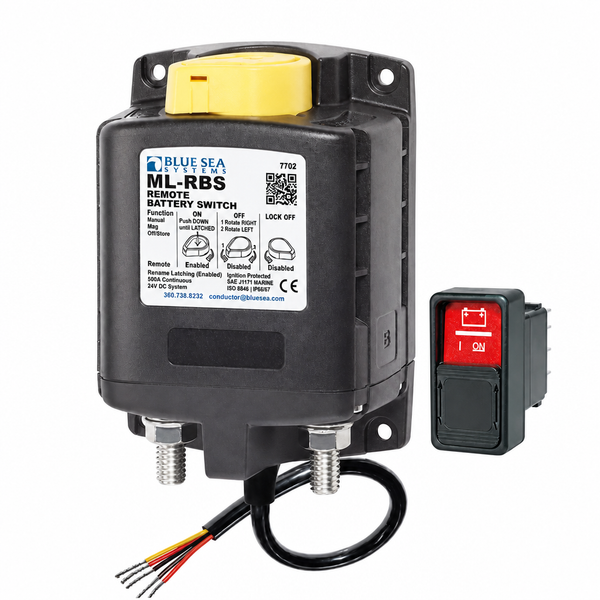 Blue Sea 7702 ML-Series HD Remote Battery Switch 24V - Product View