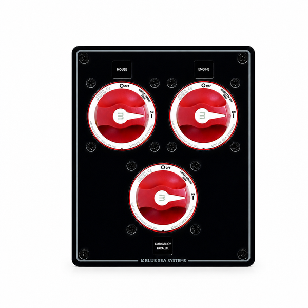 Blue Sea 8280 Dual Bank Battery Management Panel - Product View