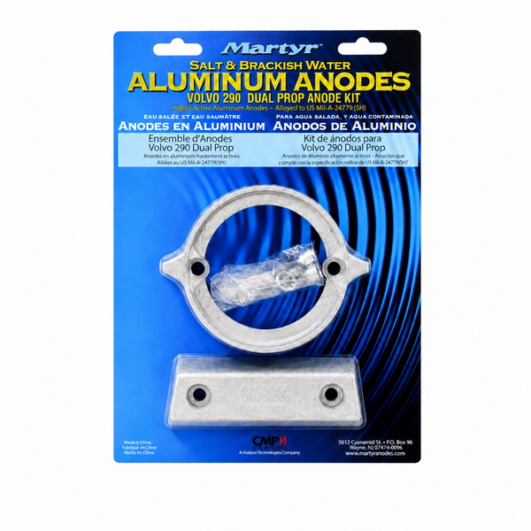 Martyr CM290DPKITA Aluminum Anode Kit - Volvo Penta 290 Dual Prop - Product View