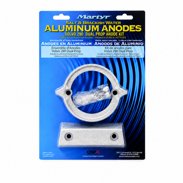 Martyr CM290DPKITZ Zinc Anode Kit - Volvo Penta 290 Dual Prop - Product View