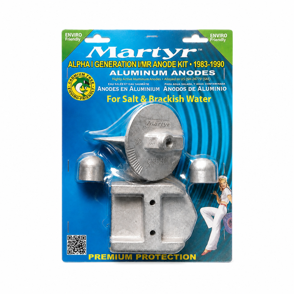 Martyr CMALPHAGEN1KITA Aluminum Anode Kit - Mercury/MerCruiser Alpha One Generation I, 1983-1990 - Product View