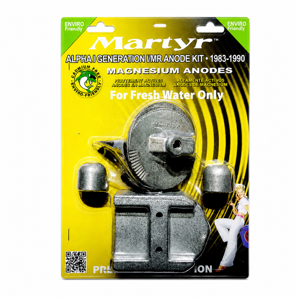 Martyr CMALPHAGEN1KITM Magnesium Anode Kit - Mercury/MerCruiser Alpha One Generation I, 1983-1990 - Product View