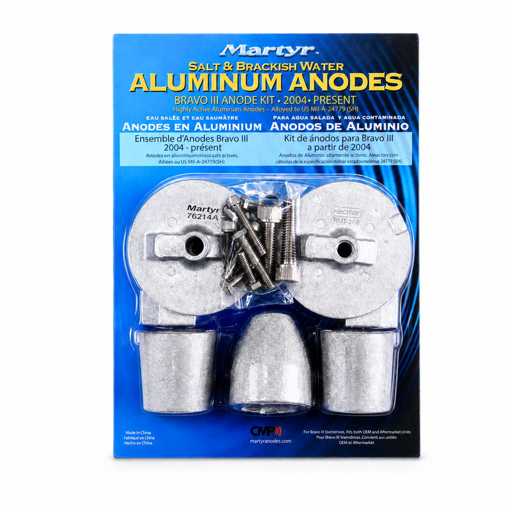 Martyr CMBRAVO3KITM Magnesium Anode Kit - Mercury/MerCruiser Bravo III, 2004-present - Product View