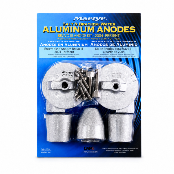 Martyr CMBRAVO3KITZ Zinc Anode Kit - Mercury/MerCruiser Bravo III, 2004-present - Product View