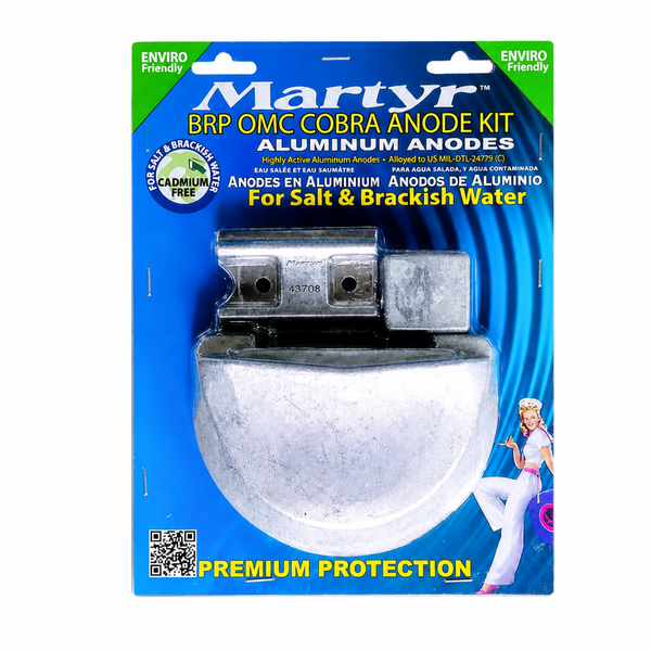 Martyr CMCOBRAKITA Aluminum Anode Kit - BRP OMC Cobra - Product View