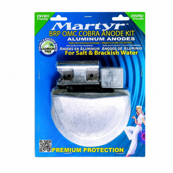 Martyr CMCOBRAKITM Magnesium Anode Kit - BRP OMC Cobra - Product View