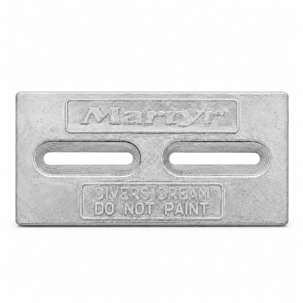 Martyr CMDIVERMINI Zinc Hull Anode - HULL 4INX6IN PLATE - Product View