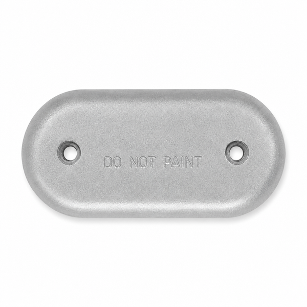 Martyr CMMZC406 Zinc Hull Anode - 8 5/8 X 4 1/4 X 1 HULL ( - Product View