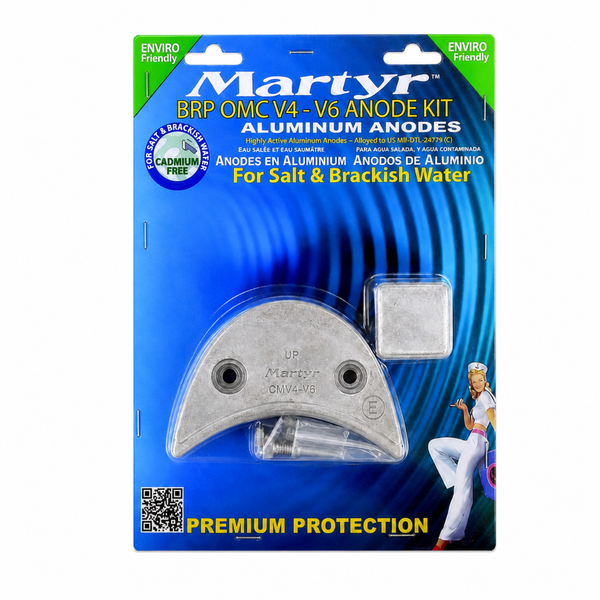 Martyr CMOMCV4V6KITM Magnesium Anode Kit - BRP Johnson/Evinrude V4 / V6 - Product View