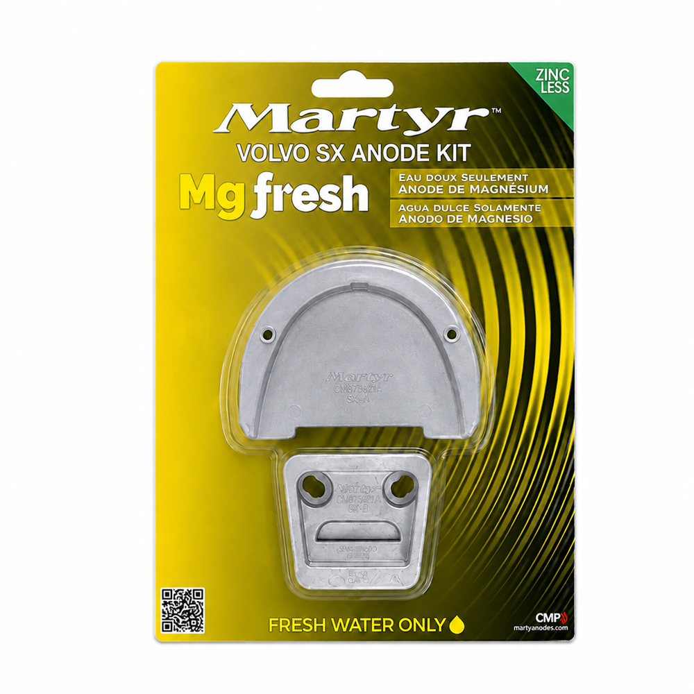 Martyr CMSXKITM Magnesium Anode Kit - Volvo Penta / OMC SX - Product View