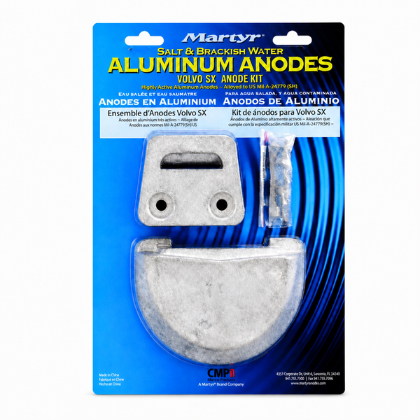 Martyr CMSXKITZ Zinc Anode Kit - Volvo Penta / OMC SX - Product View
