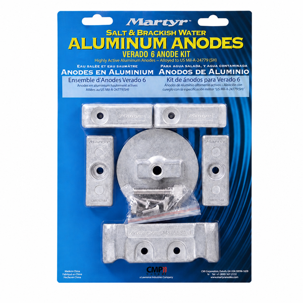 Martyr CMVERADO6KITM Magnesium Anode Kit - Mercury Verado 6-cylinder - Product View