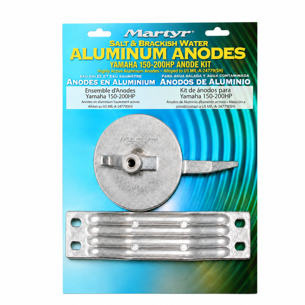 Martyr CMY150CRKITA Aluminum Anode Kit - Yamaha 150-200 HP Counter Rotation - Product View
