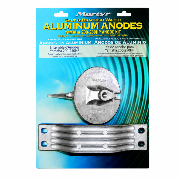 Martyr CMY200250KITA Aluminum Anode Kit - Yamaha 200-250 HP - Product View