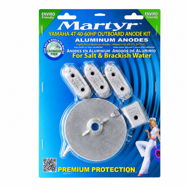 Martyr CMY4060KITZ Zinc Anode Kit - Yamaha 4-stroke 40-60 HP - Product View