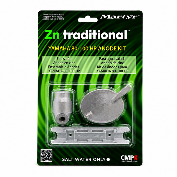 Martyr CMY80100KITZ Zinc Anode Kit - Yamaha 80-100 HP - Product View