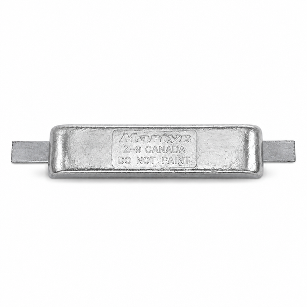 Martyr CMZ03SZ Zinc Weld-On Hull Anode - WELD ON W/STEEL STRAP 12 - Product View