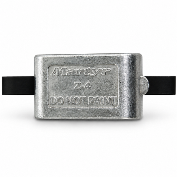Martyr CMZ04AZ Aluminum Weld-On Hull Anode - STRAP - Product View