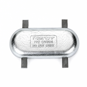 Martyr CMZ22SZ Zinc Weld-On Hull Anode - STRAP / WELD ON - W24 - Product View