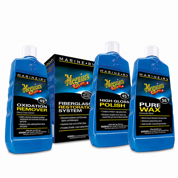 Meguiar's M-4965 Fiberglass Restoration System 3 x 16 oz bottles - Product View