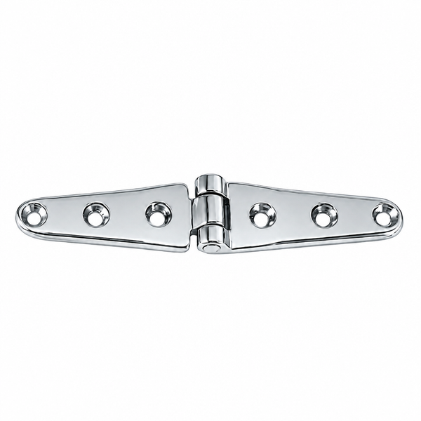 Perko 0120DP2CHR Marine Strap Hinge 6" x 1-1/8" Chrome-Plated Bronze - secondary product image