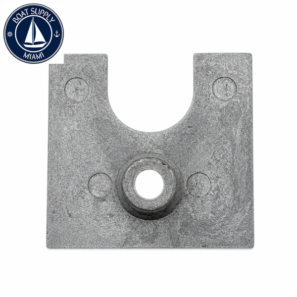 Recmar REC09411AL aluminum anode plate for Mercury 4.5-7HP 50 x 48 mm