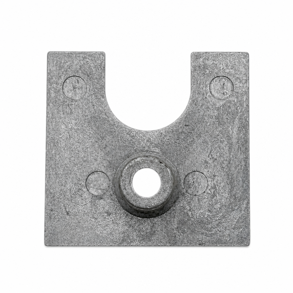Recmar REC09411AL aluminum anode plate for Mercury 4.5-7HP 50 x 48 mm