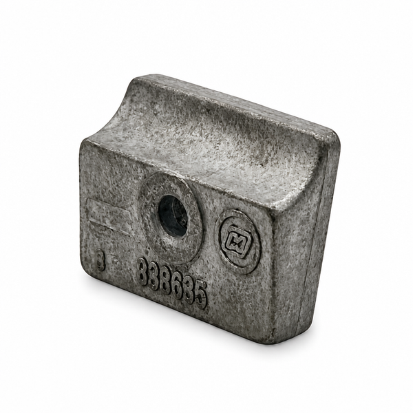 Recmar REC338635 zinc anode for 8-9.9-15HP 37 mm