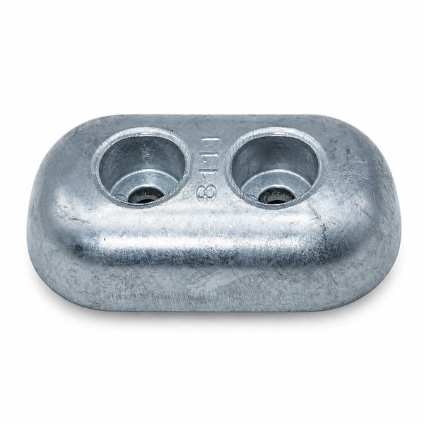 Recmar REC8111AL aluminum anode for Hydromarine Plate 115 x 65 mm