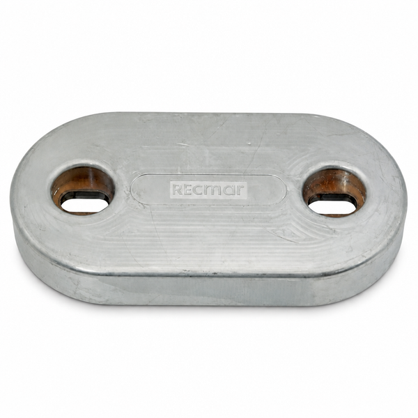Recmar REC8112 zinc anode for Rectangular Plate 207 x 110 mm