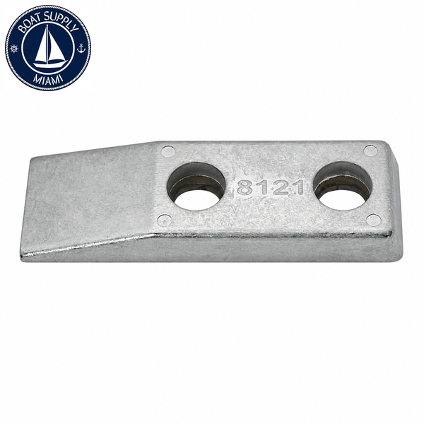 Recmar REC8121AL aluminum anode for Rectangular Plate 210 x 70 x 25 mm