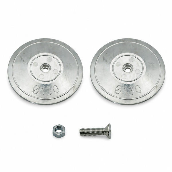 Recmar REC9003AL aluminum anode for Rudder Diameter 130 mm