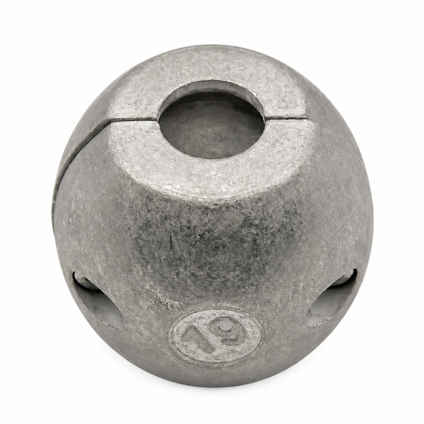 Recmar REC9100AL aluminum anode for Shaft Collar Diameter 19 mm - 3/4" Std