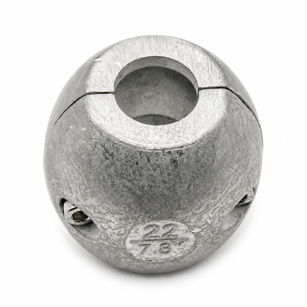 Recmar REC9101 zinc anode for Shaft Collar Diameter 22 mm Std