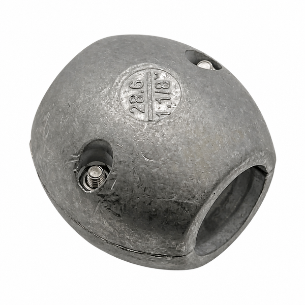 Recmar REC9105 zinc anode for Shaft Collar Diameter 1-1/8" Std