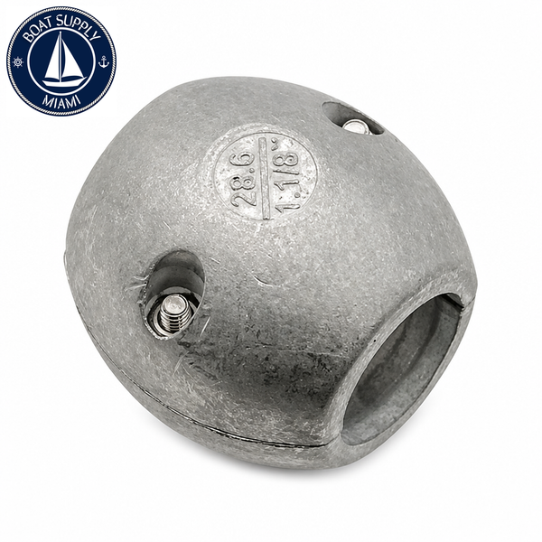 Recmar REC9105AL aluminum anode for Shaft Collar Diameter 1-1/8" Std