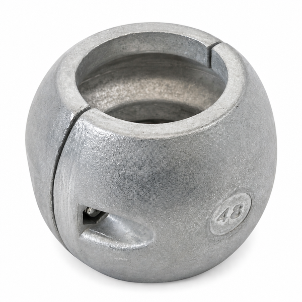 Recmar REC9114AL aluminum anode for Shaft Collar Diameter 48 mm Std